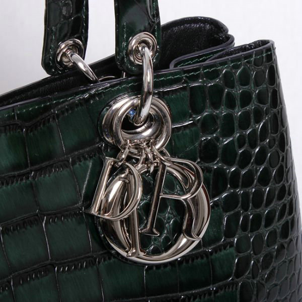 small Christian Dior diorissimo original bag 44374 darkgreen